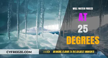 Chilling Truth: Water's Freezing Point at 25 Degrees Explained