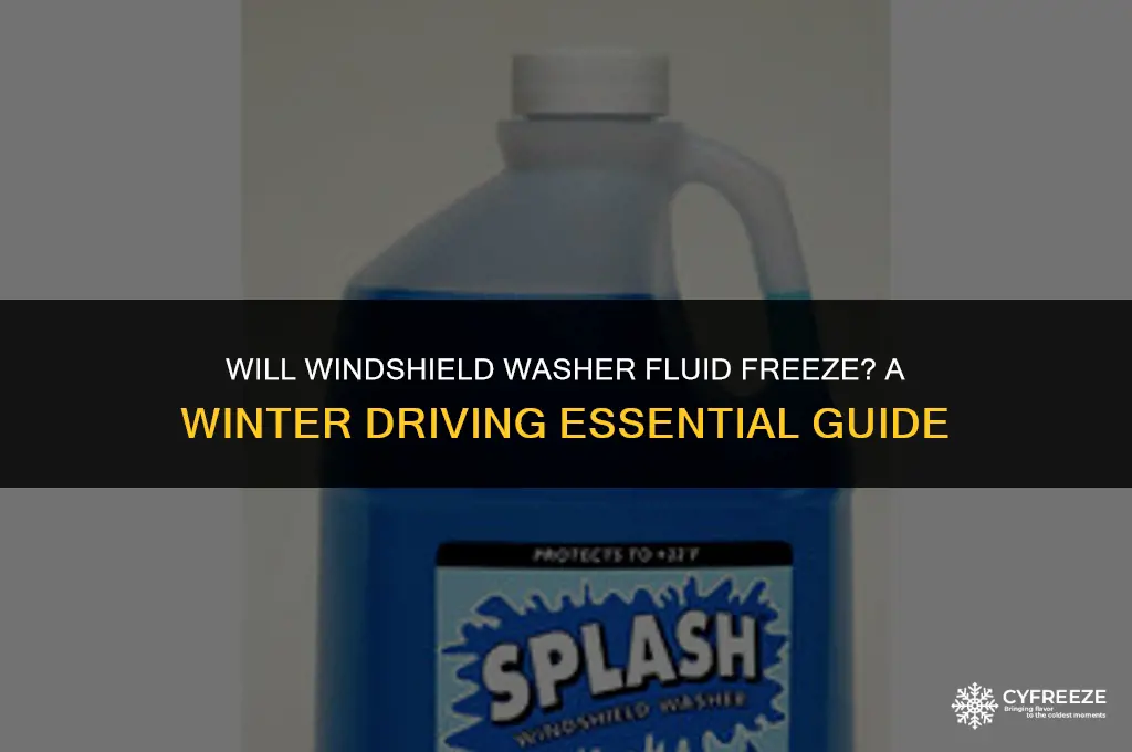 will windshield washer fluid freeze