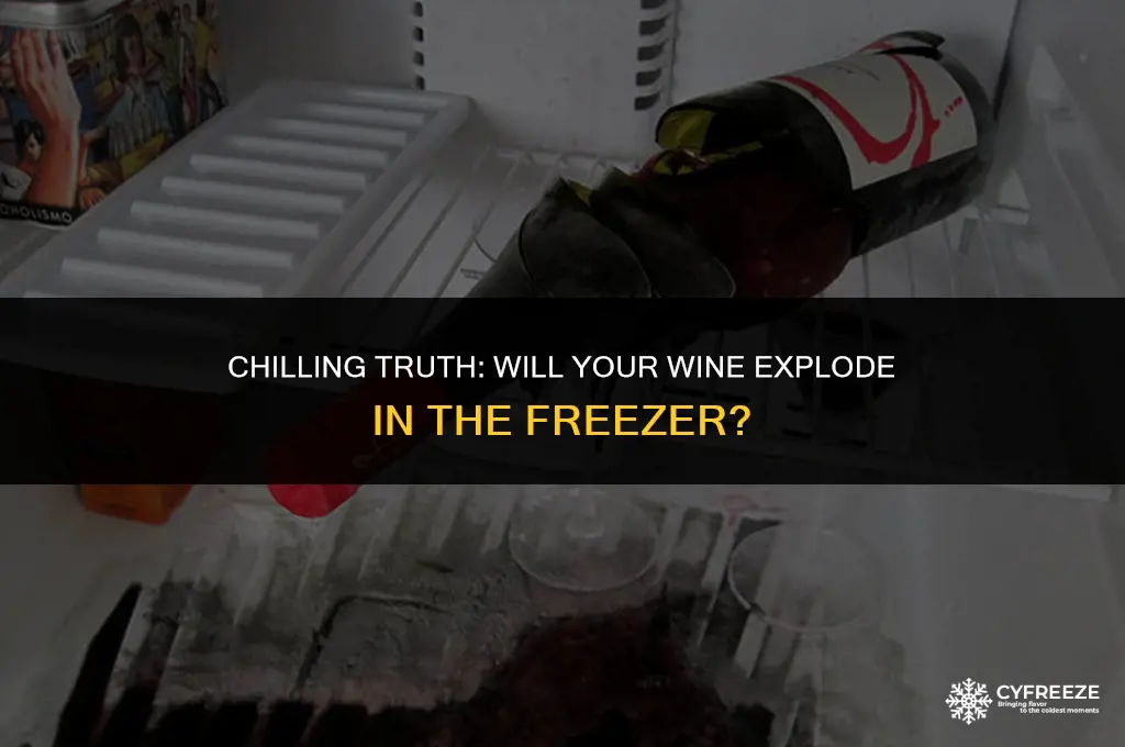 will wine explode in the freezer