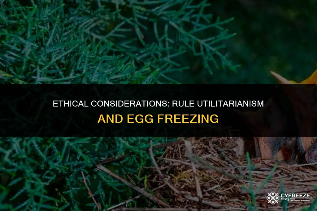 would a rule utilitarian think freezing eggs is acceptabel