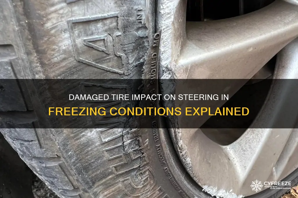 would damaged tire affect steering only in freezing temperatures