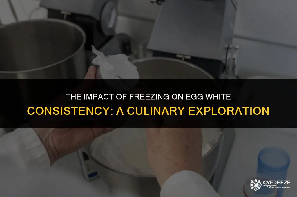 would freezing egg whites change the consistency