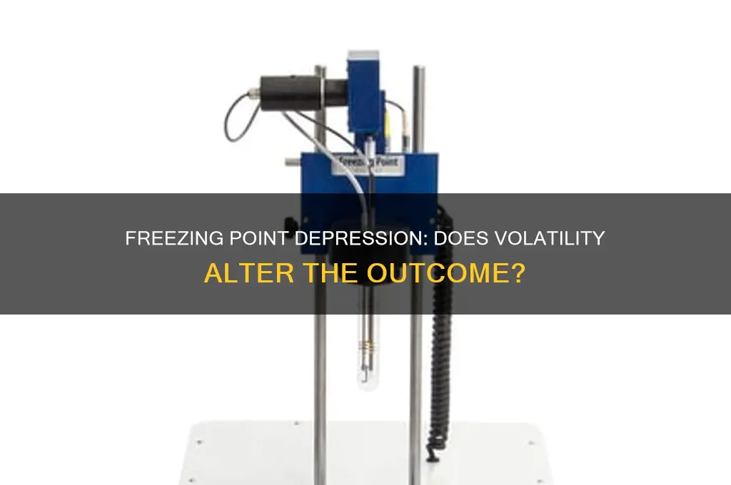 would the freezing point depression be different for a volatile